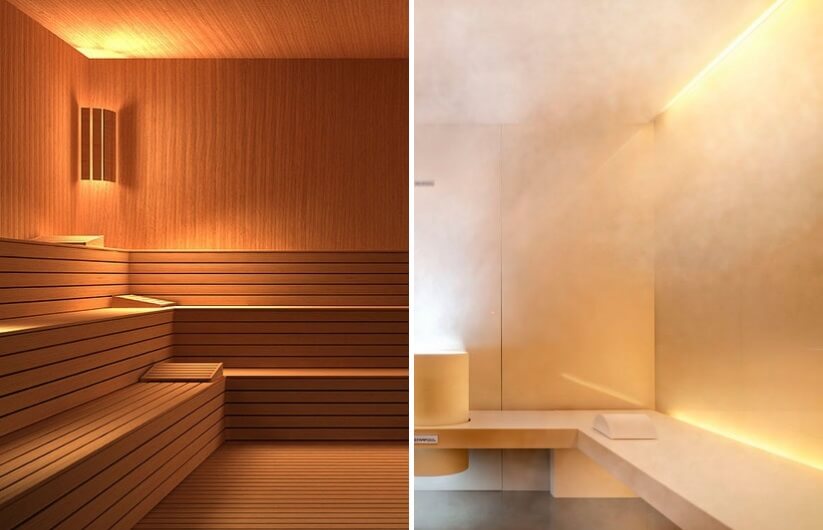 Saunas vs. Steam Rooms