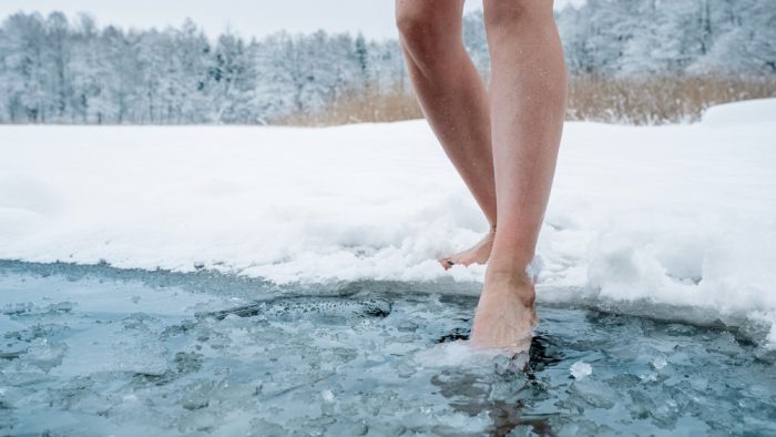 coldplunge After a Sauna Session